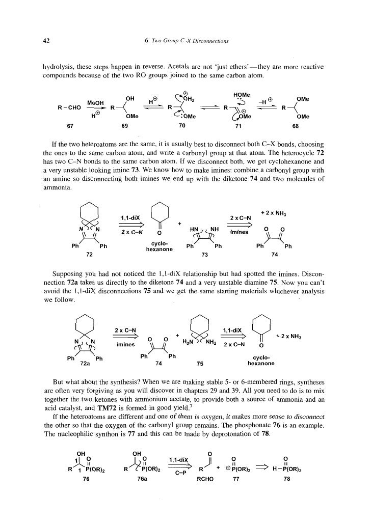 organic synthesis the disconnection approach